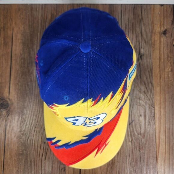 NASCAR Richard Petty #43 Hat Cap Strap Back Yellow Colorful Racing Norton Sports - Picture 7 of 10